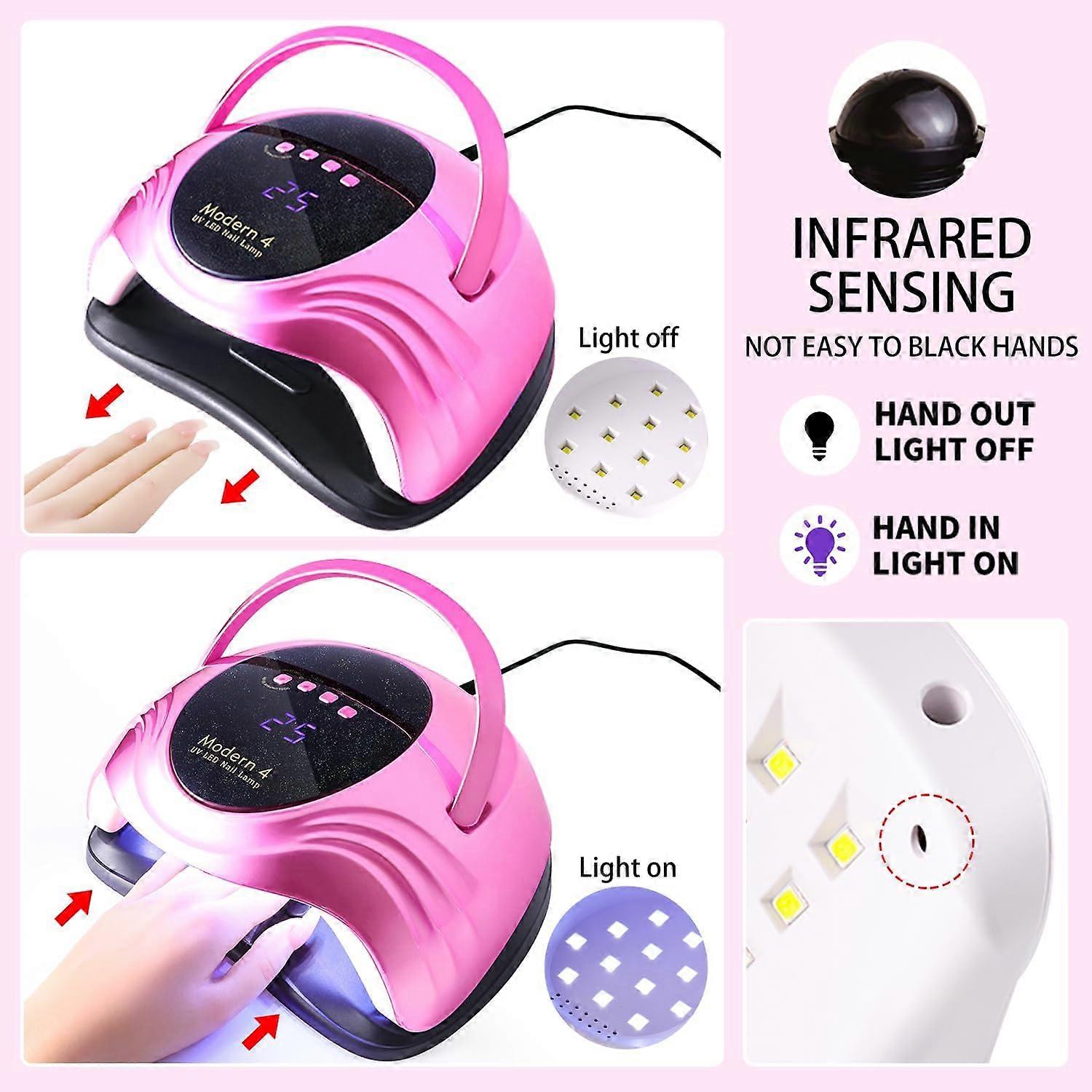 LED/UV Nail Lamps 108W 5X Plus - Pink