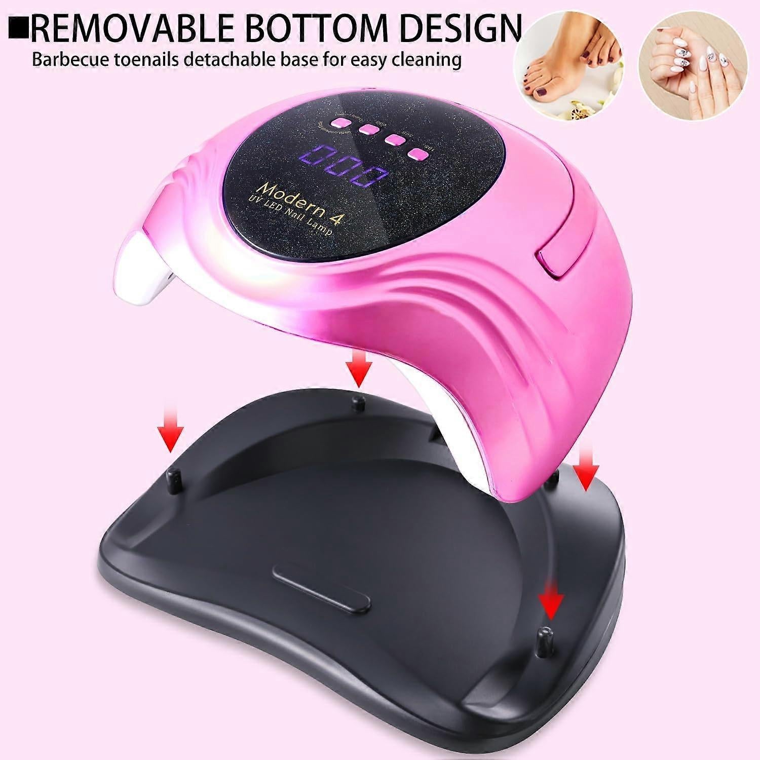 LED/UV Nail Lamps 108W 5X Plus - Pink