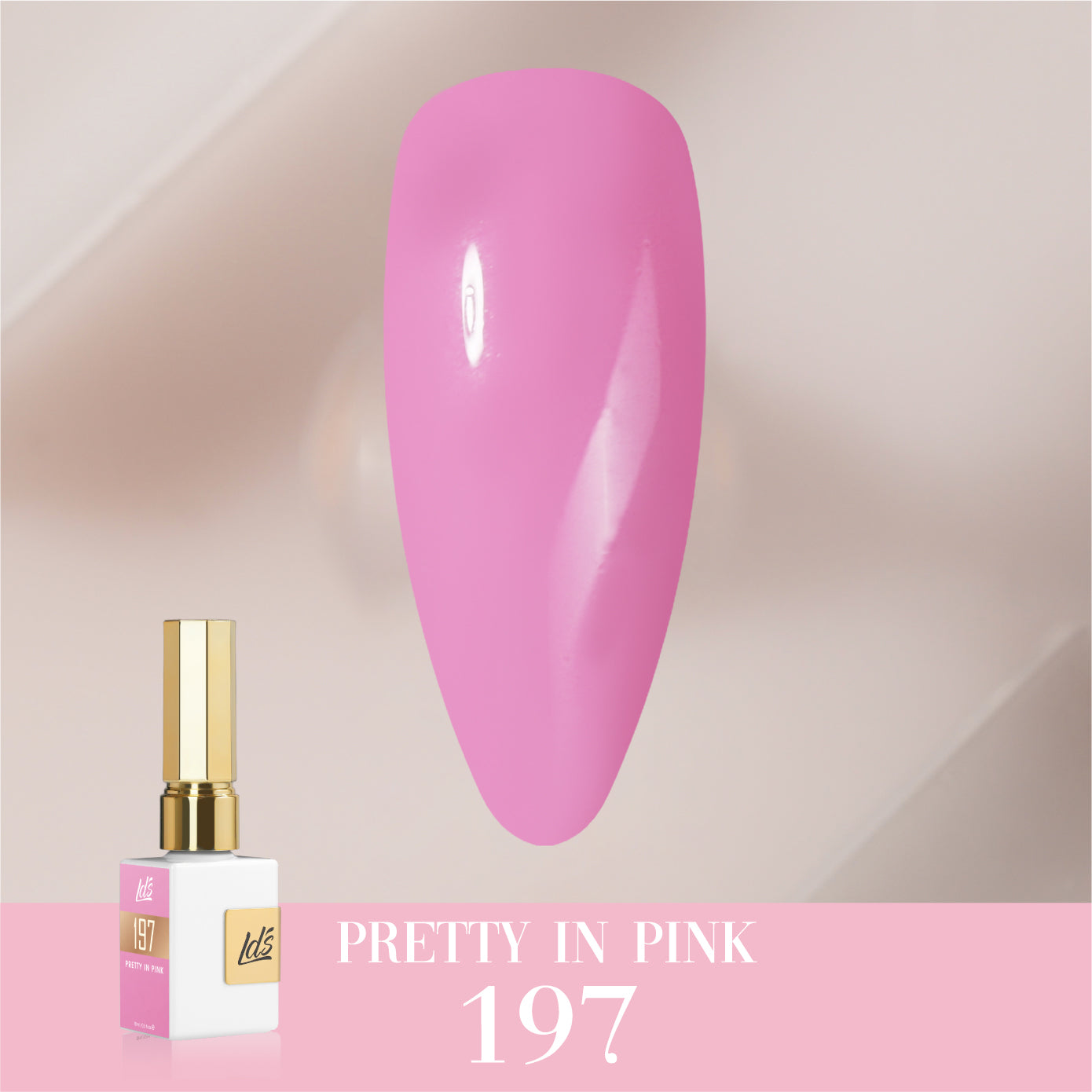 LDS Color Craze Collection - 197 Pretty in Pink - Gel Polish 0.5oz