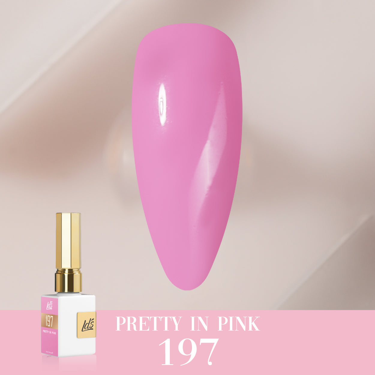 LDS Color Craze Collection - 197 Pretty in Pink - Gel Polish 0.5oz