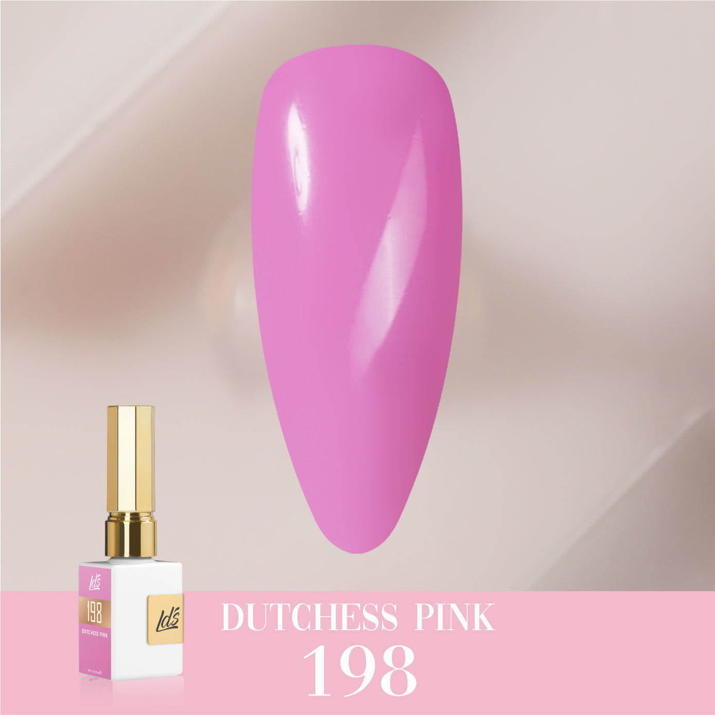 LDS Color Craze Collection - 198 Dutchess Pink - Gel Polish 0.5oz