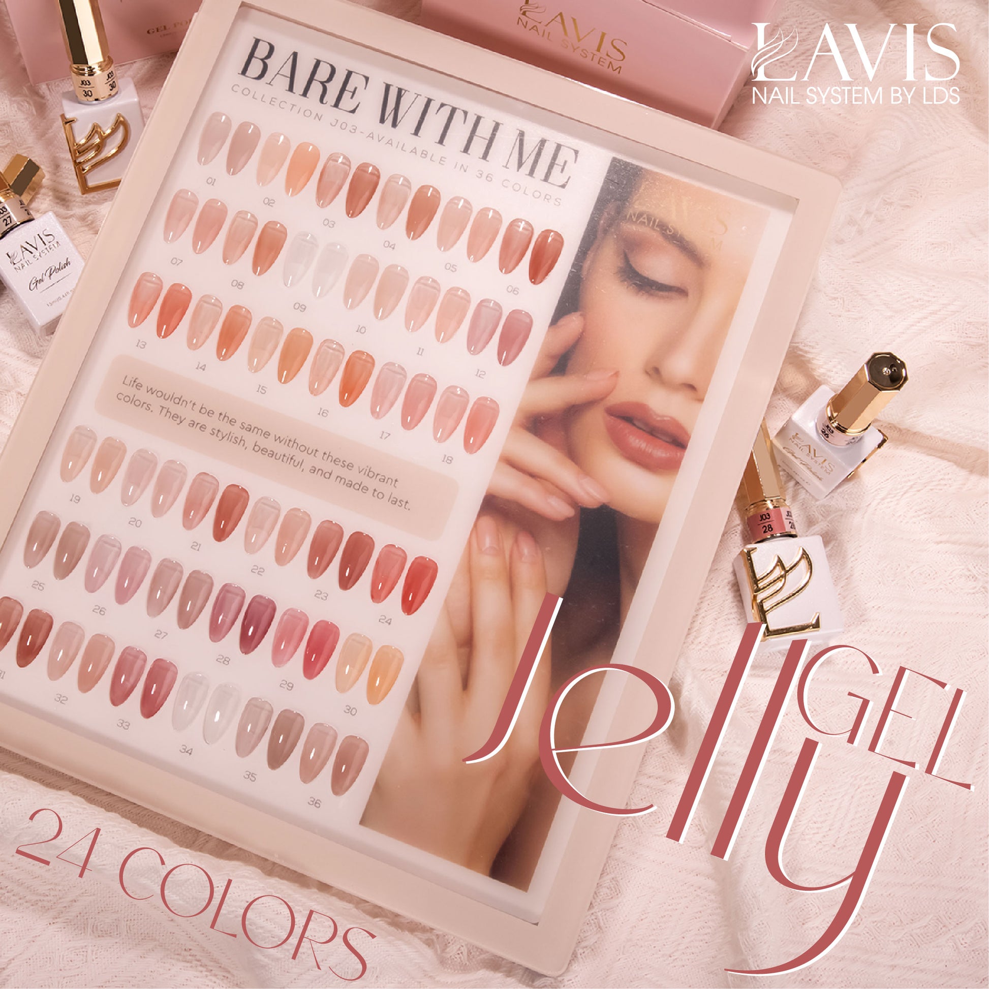 LAVIS J03 - 35 - Gel Polish 0.5oz - Bare With Me Collection