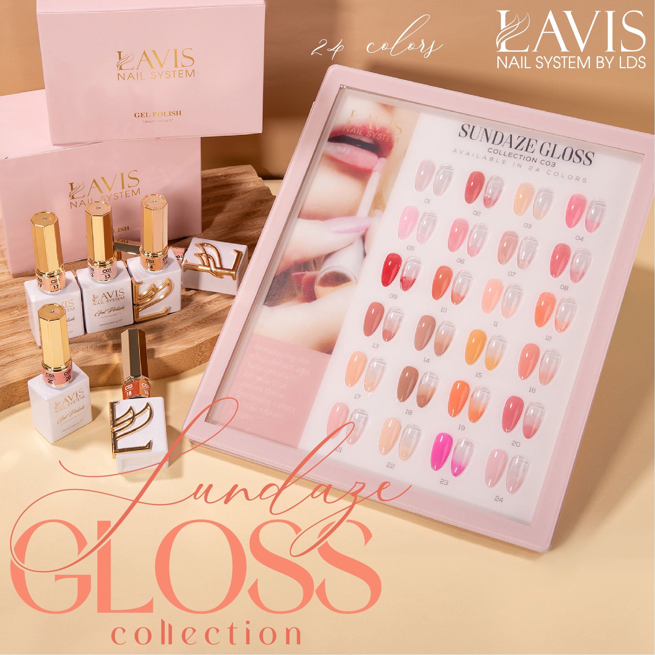 LAVIS C03 - 01 - Gel Polish 0.5 oz - Sundaze Gloss Collection