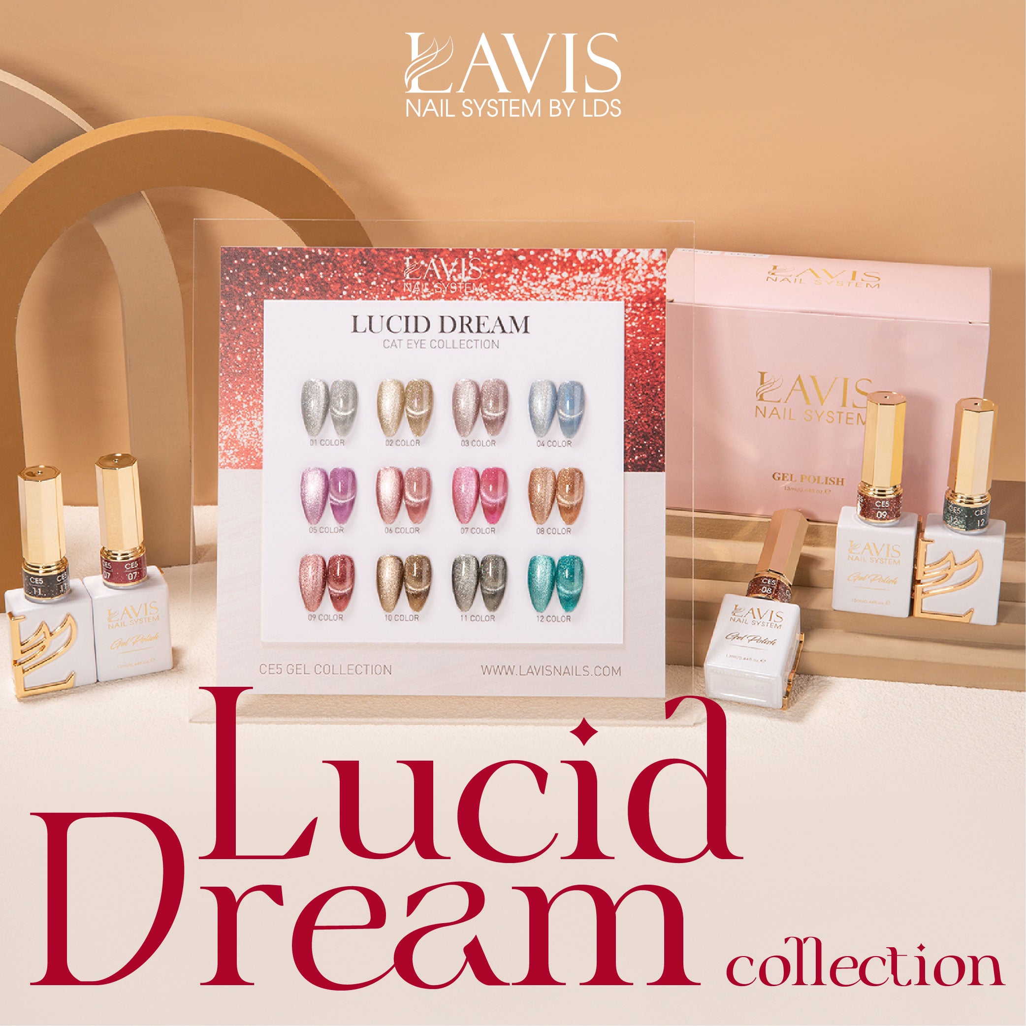 LAVIS Cat Eyes CE5 - 09 - Gel Polish 0.5 oz - Lucid Dream Collection