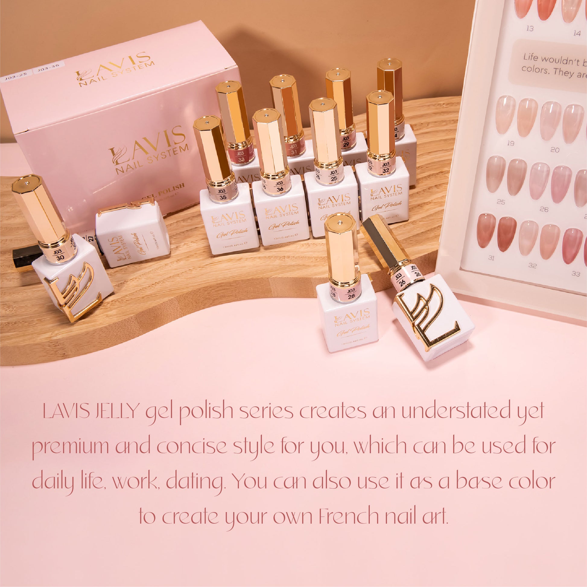 LAVIS J03 - 33 - Gel Polish 0.5oz - Bare With Me Collection