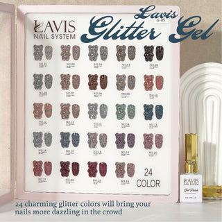 LAVIS Glitter G05 - 13 - Gel Polish 0.5oz - Champagne Toast Glitter Collection