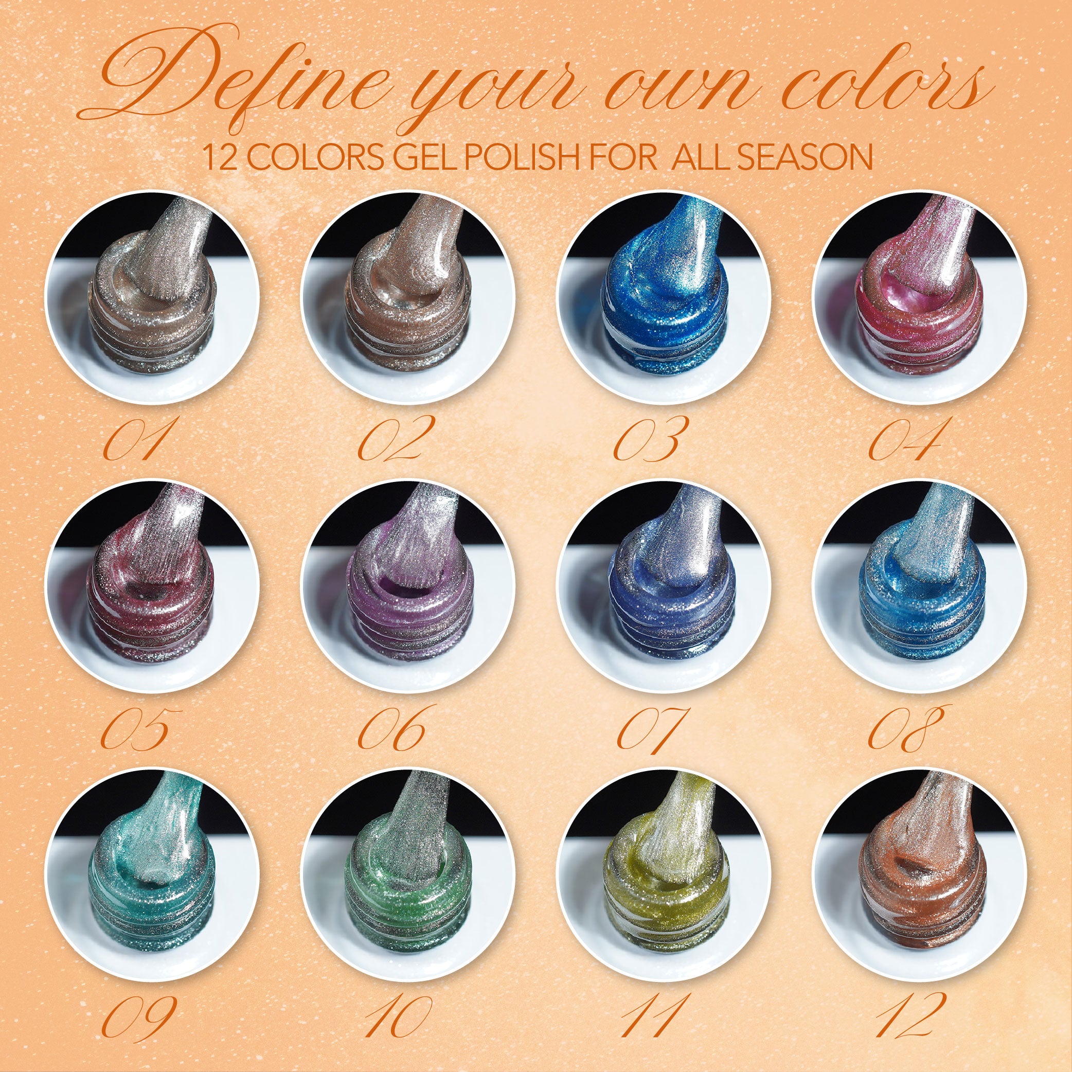 LAVIS Cat Eyes CE10 - 08 - Gel Polish 0.5 oz - Cotton Candy Collection