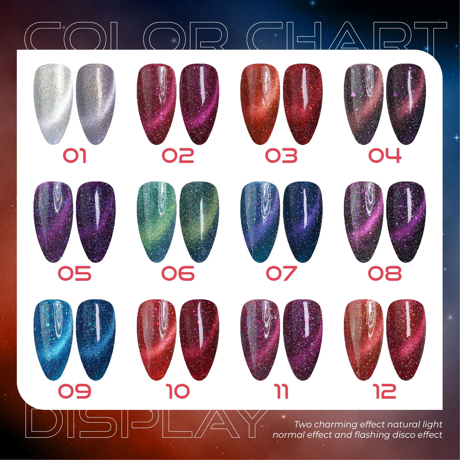 LAVIS Cat Eyes CE14 - 04 (Ver1) - Gel Polish 0.5 oz - Cosmic Voltage Collection