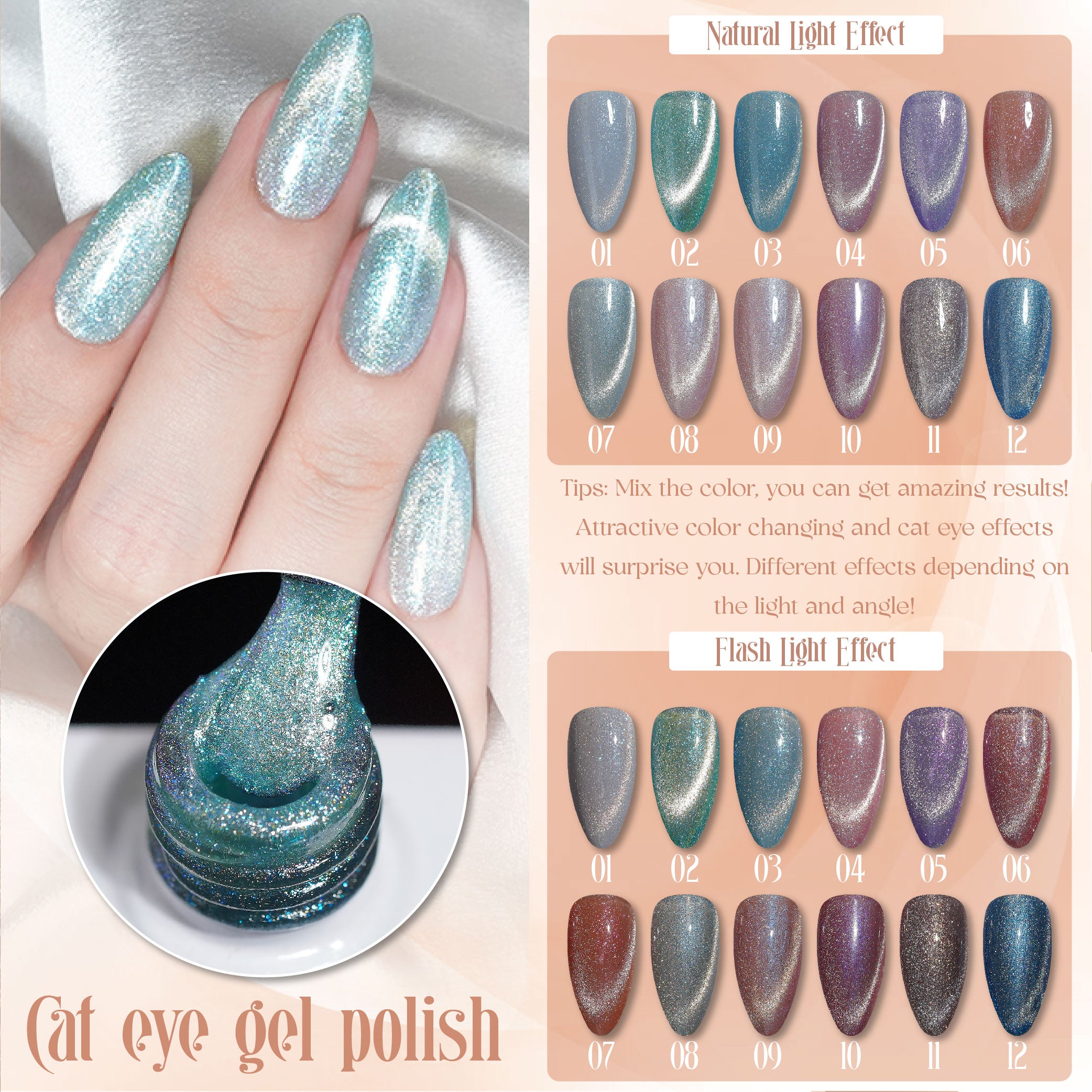 LAVIS Cat Eyes CE11 - 02 - Gel Polish 0.5 oz - Enchanted Spell Collection