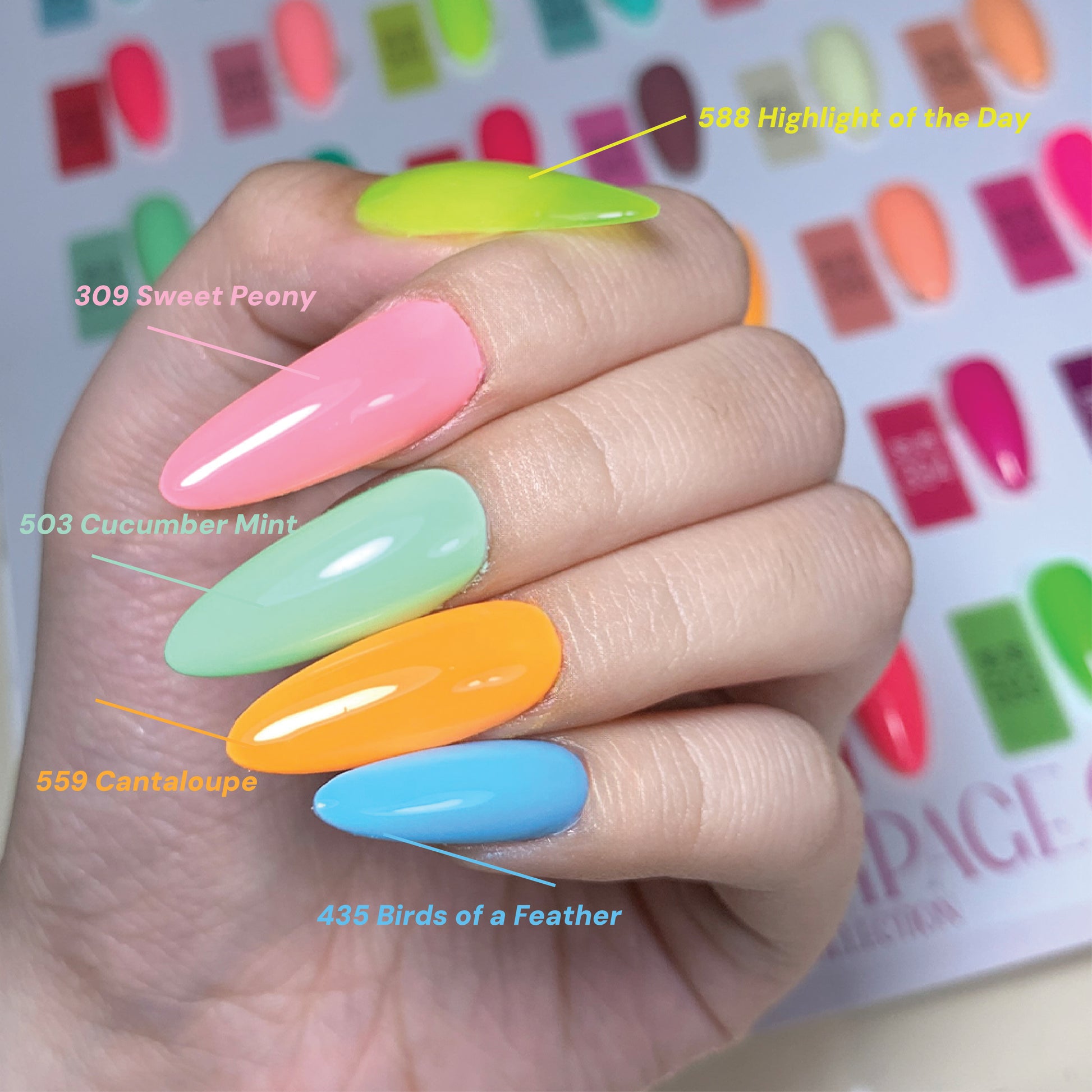 LDS Color Craze Gel Nail Polish - 503 Cucumber Mint - 0.5oz