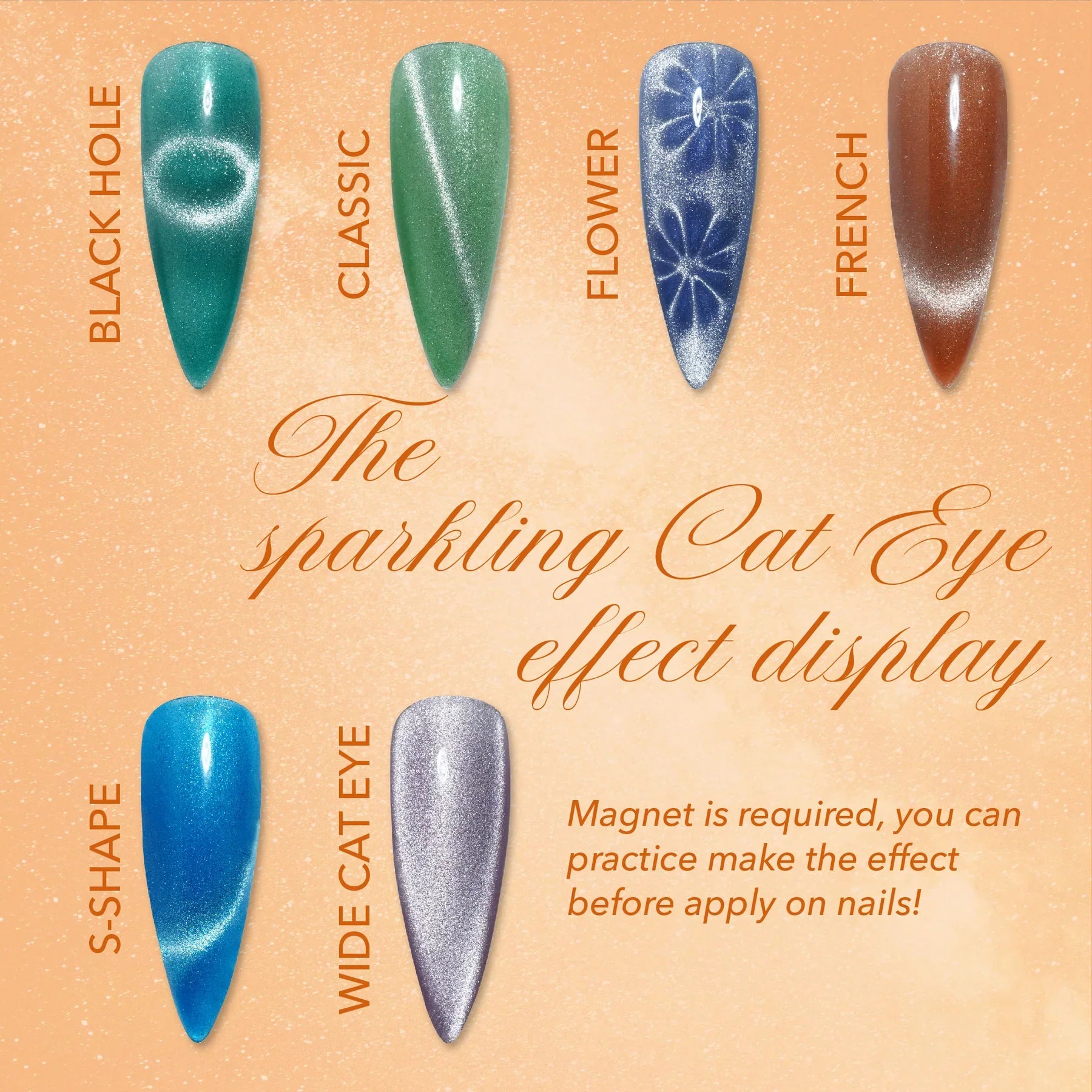 LAVIS Cat Eyes CE10 - 12 (Ver1) - Gel Polish 0.5 oz - Cotton Candy Collection