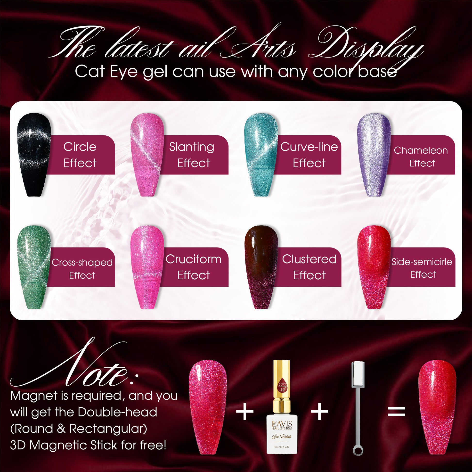 LAVIS Cat Eyes CE2 - 05 - Gel Polish 0.5 oz - Under The Sea