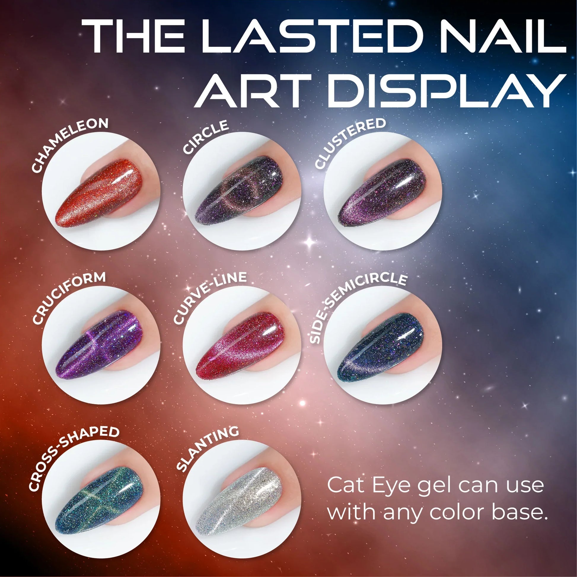 LAVIS Cat Eyes CE14 - 04 (Ver1) - Gel Polish 0.5 oz - Cosmic Voltage Collection