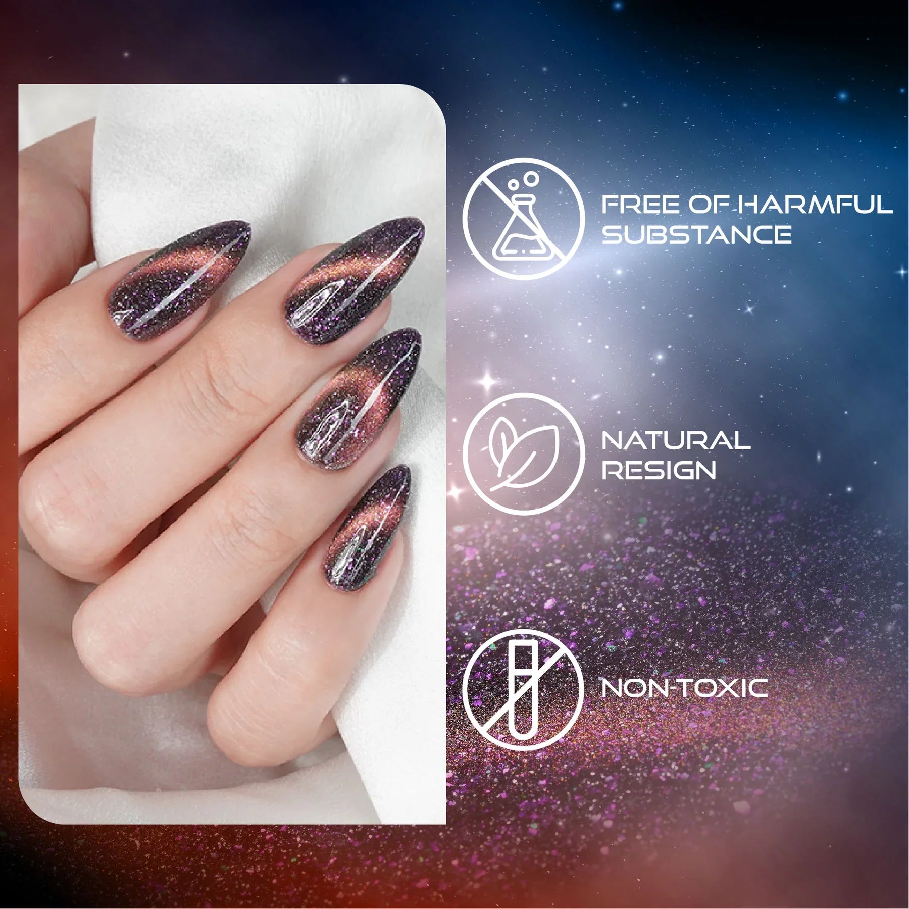 LAVIS Cat Eyes CE14 - 02 (Ver2) - Gel Polish 0.5 oz - Cosmic Voltage Collection