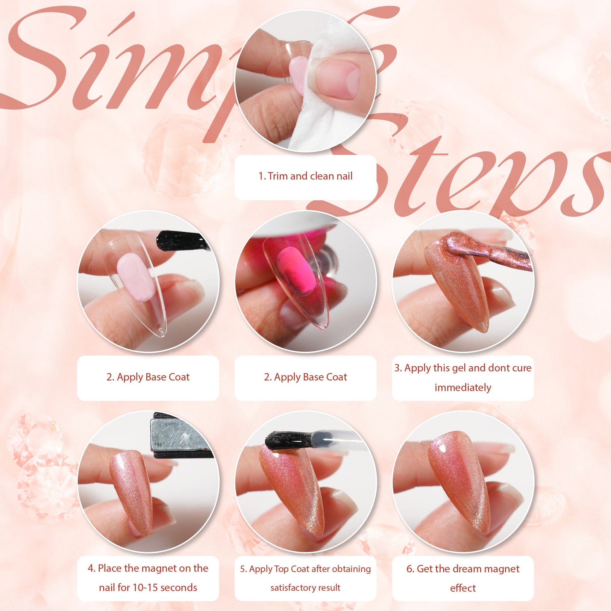 Lavis Cat Eyes CE12 (Ver2) - Set 12 Colors - Gel Polish 0.5 oz - Crimson Frost Collection