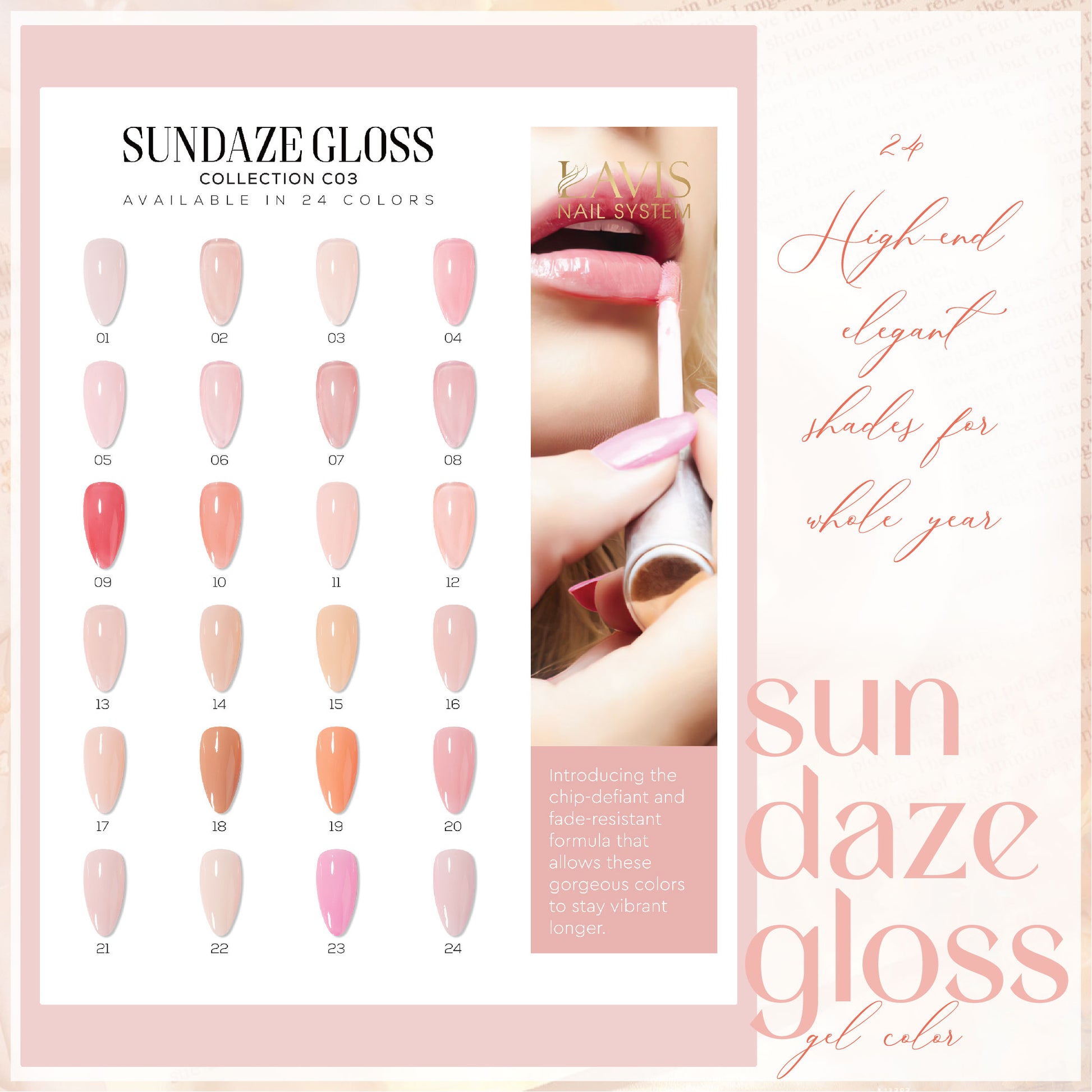 LAVIS C03 - 09 - Gel Polish 0.5 oz - Sundaze Gloss Collection
