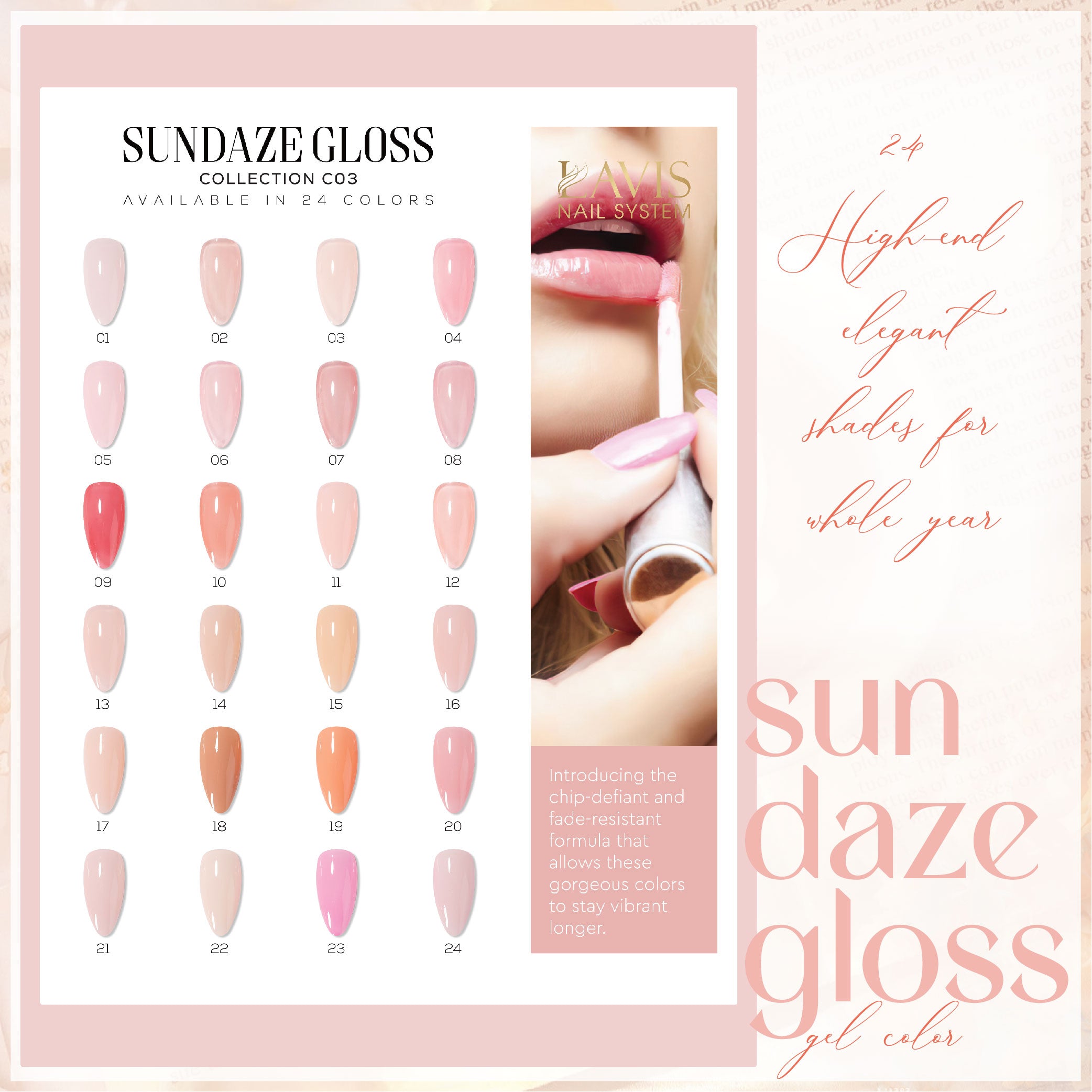 LAVIS C03 - 06 - Gel Polish 0.5 oz - Sundaze Gloss Collection