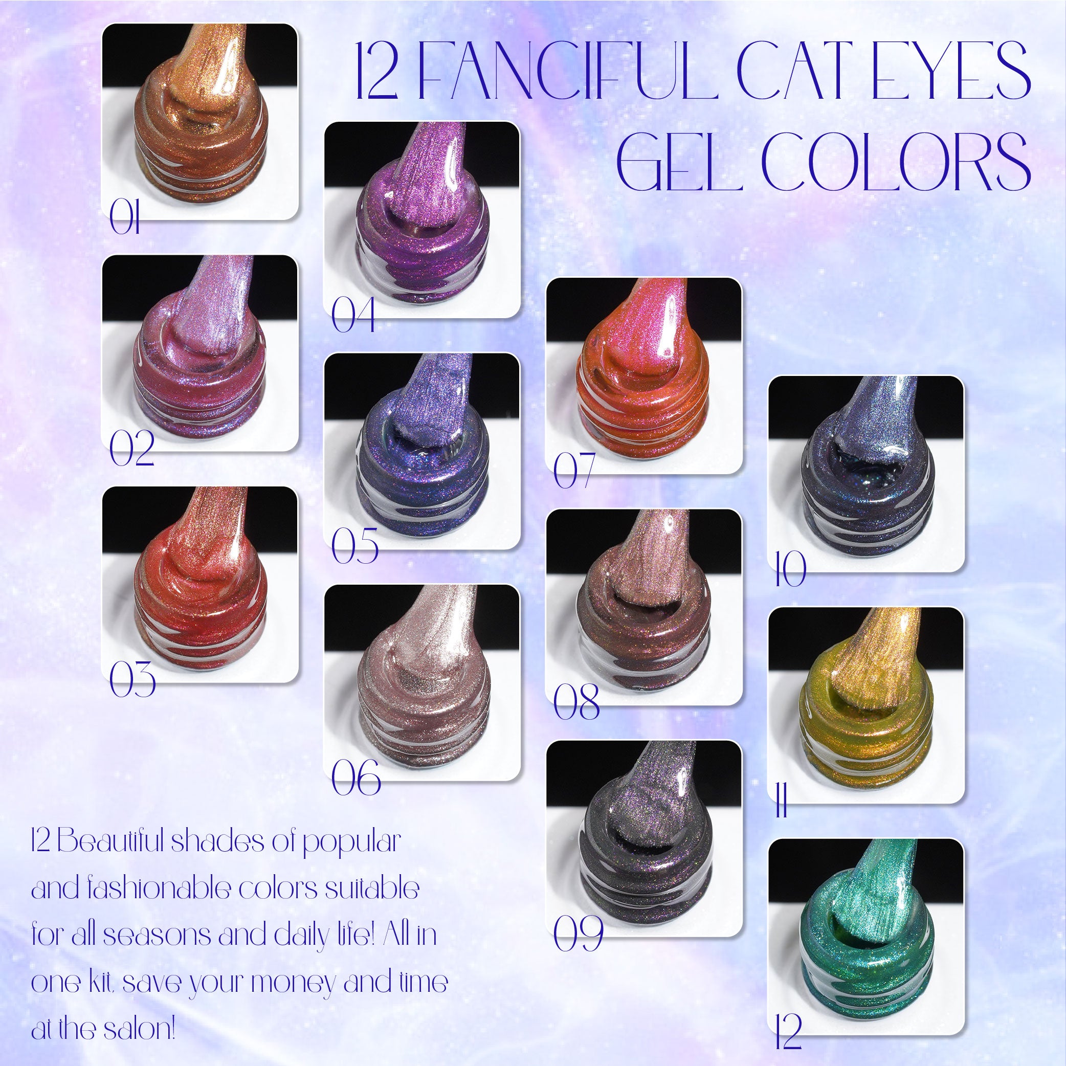 LAVIS Cat Eye CE6 - 08 - Gel Polish 0.5 oz - Mysterious Land Collection