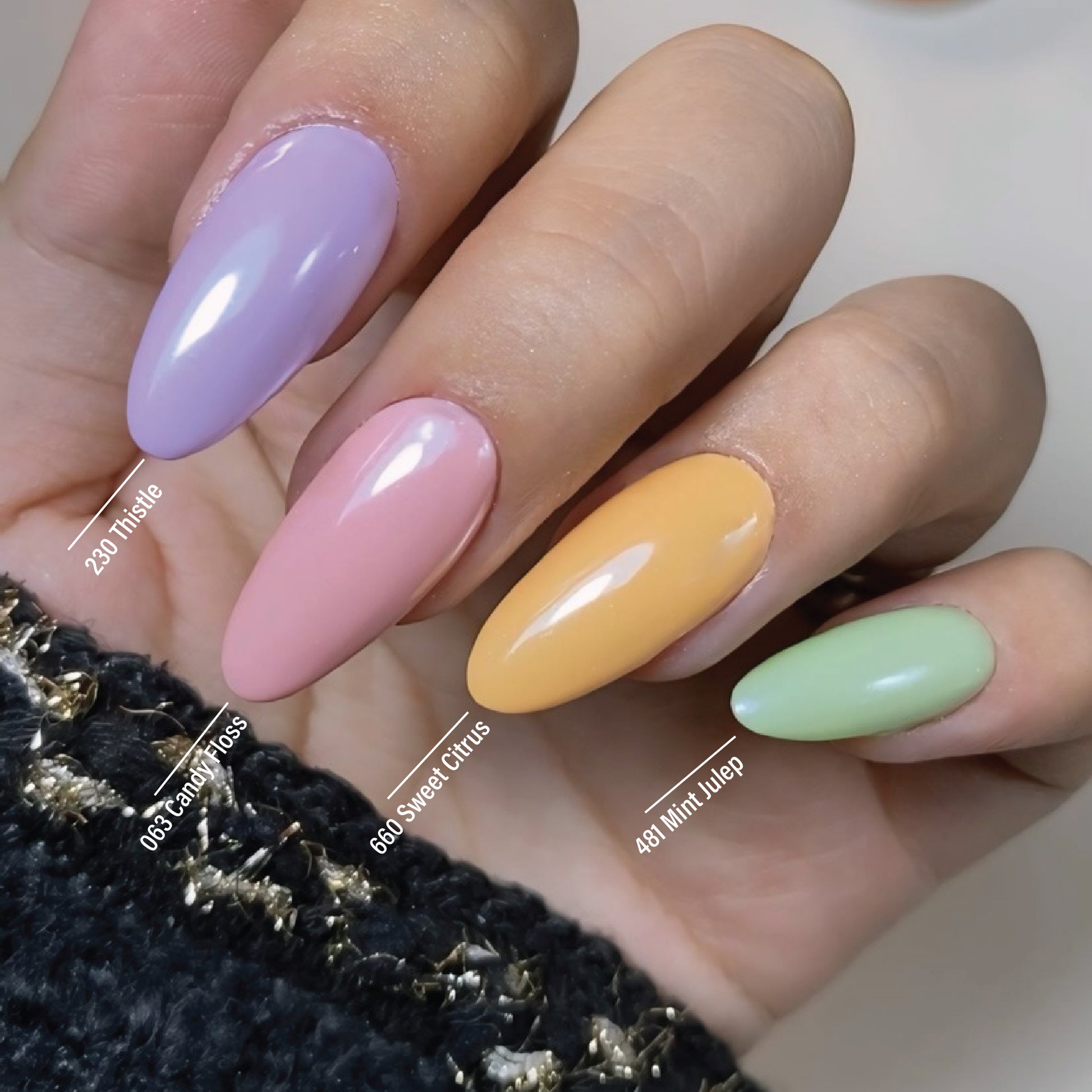 LDS Color Craze Gel Nail Polish - 660 Sweet Citrus - 0.5oz