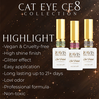 LAVIS Cat Eyes CE8 - 09 - Gel Polish 0.5 oz - Lavis Hidden Treasures Collection