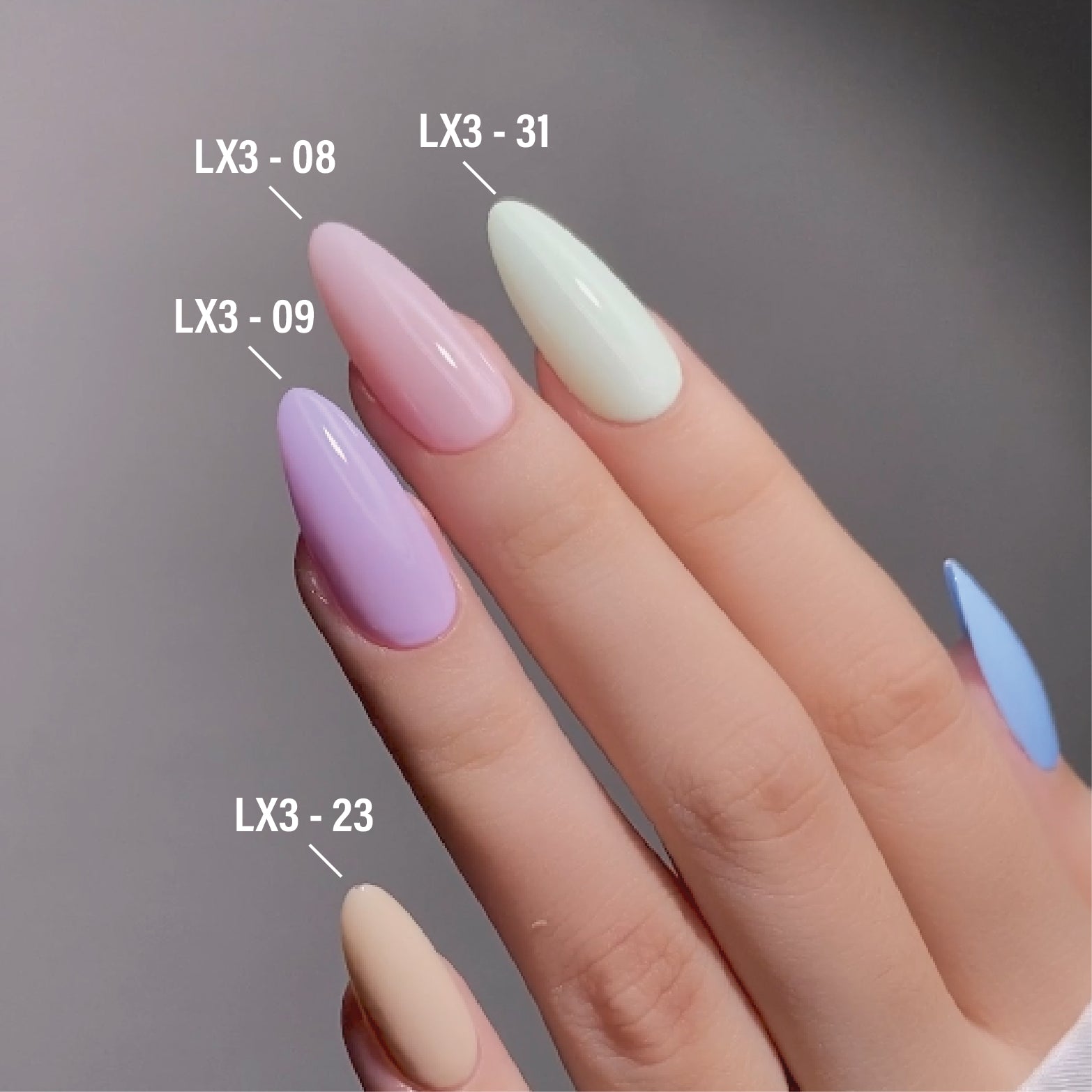 LAVIS LX3 - 09 - Gel Polish 0.5 oz - Pastel Flow Collection
