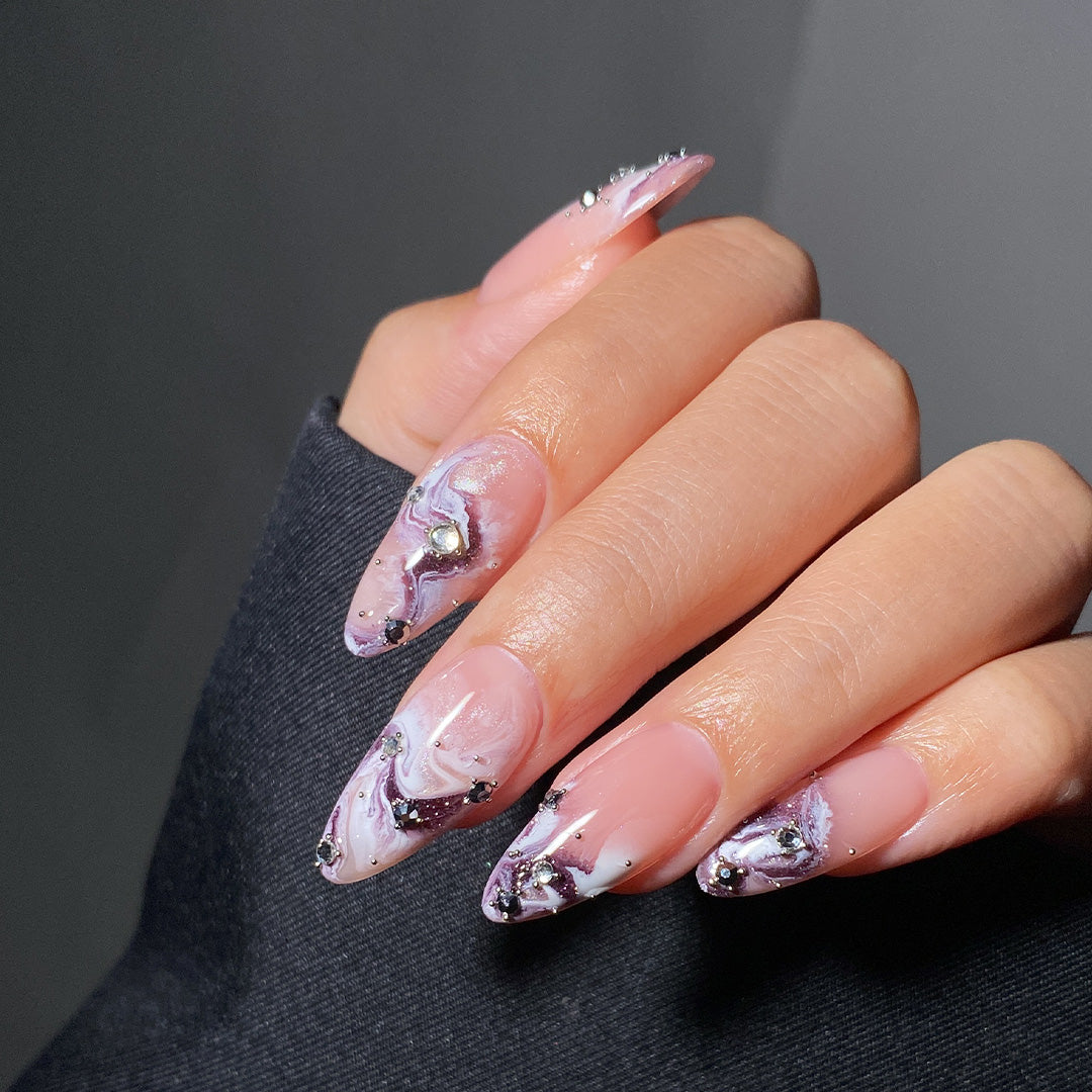 LDS Color Craze Gel Nail Polish - 982 Black Tie - Glitter Gel