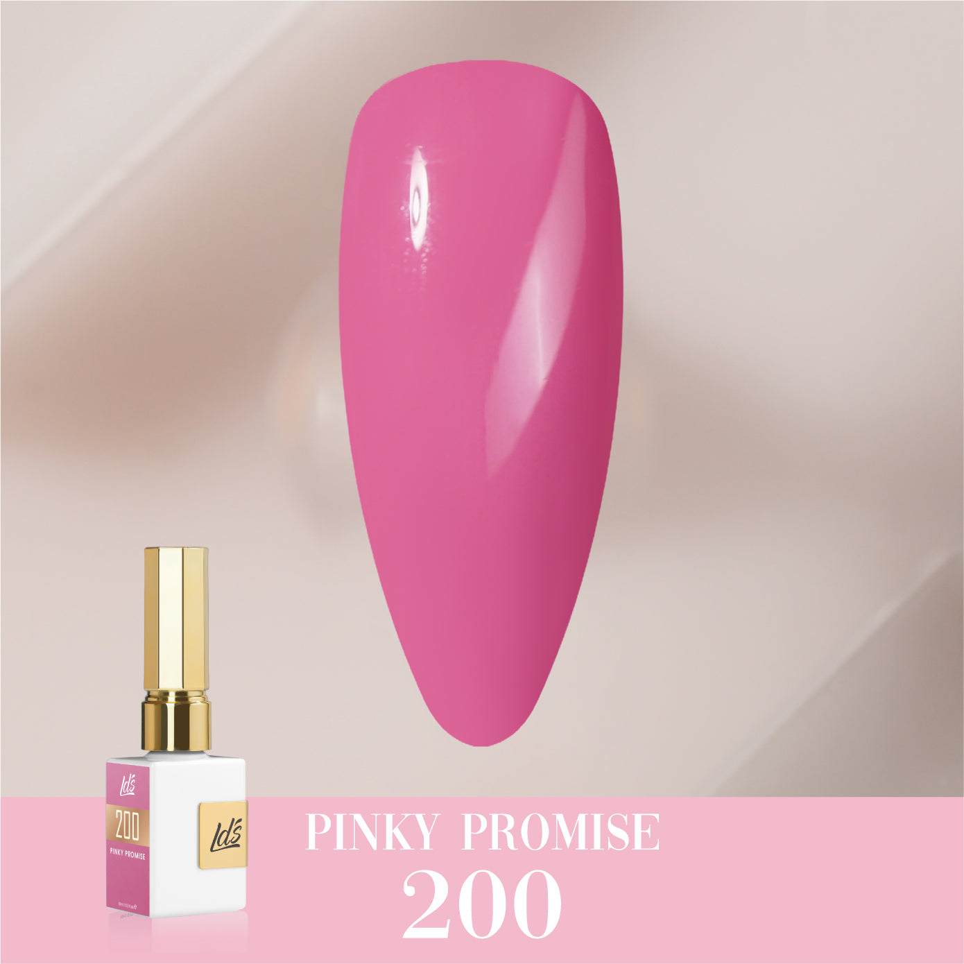 LDS Color Craze Collection - 200 Pinky Promise - Gel Polish 0.5oz