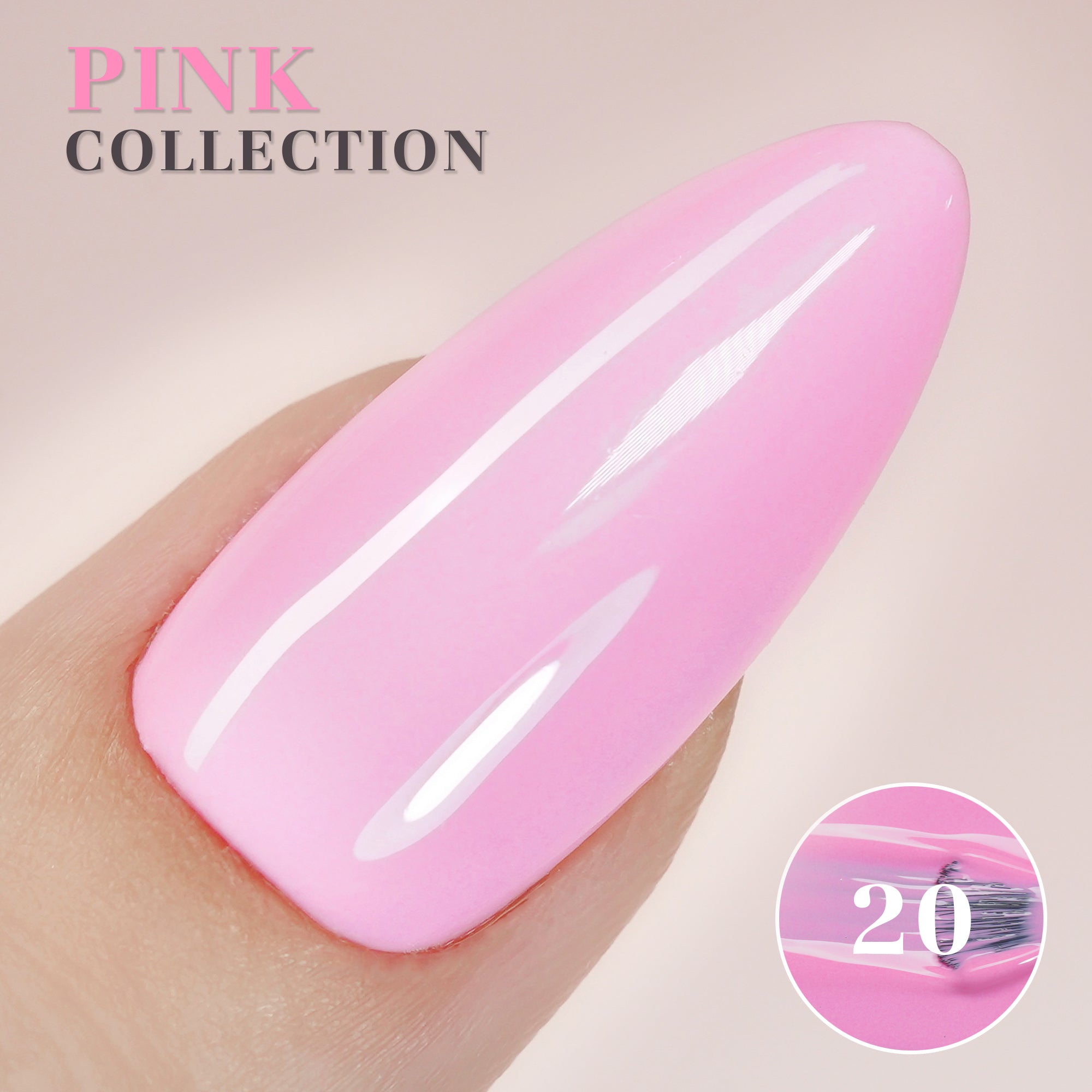 LAVIS Set 24 Colors Gel Pink Collection