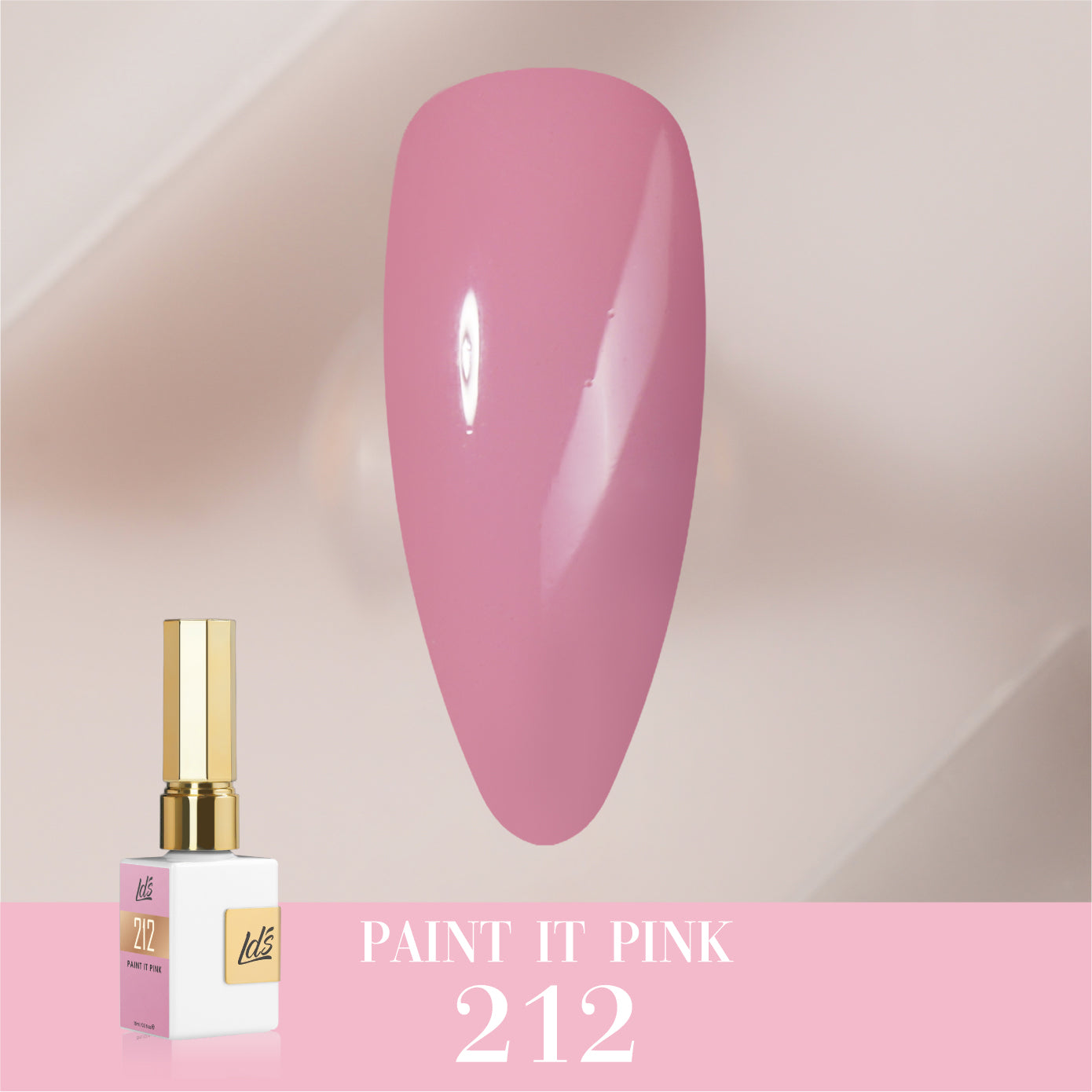 LDS Color Craze Collection - 212 Paint it Pink - Gel Polish 0.5oz