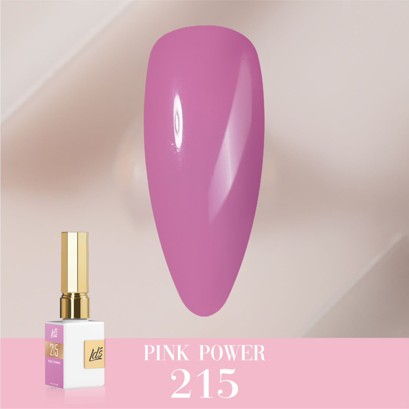LDS Color Craze Collection - 215 Pink Power - Gel Polish 0.5oz