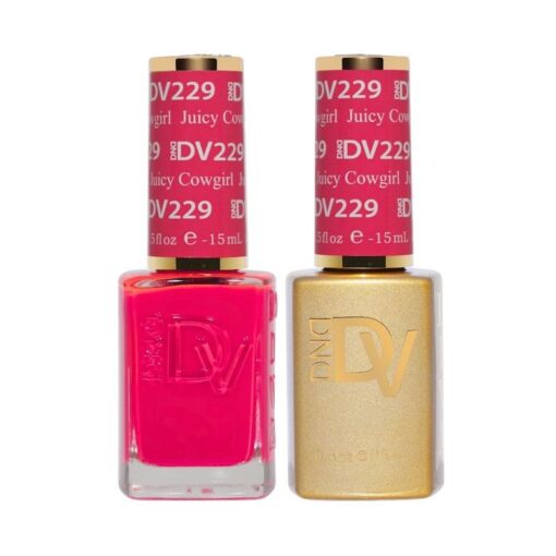 DND DV 229 Juicy Cowgirl - DND Diva Gel Polish & Matching Nail Lacquer Duo Set