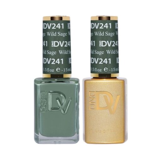 DND DV 241 Wild Sage - DND Diva Gel Polish & Matching Nail Lacquer Duo Set