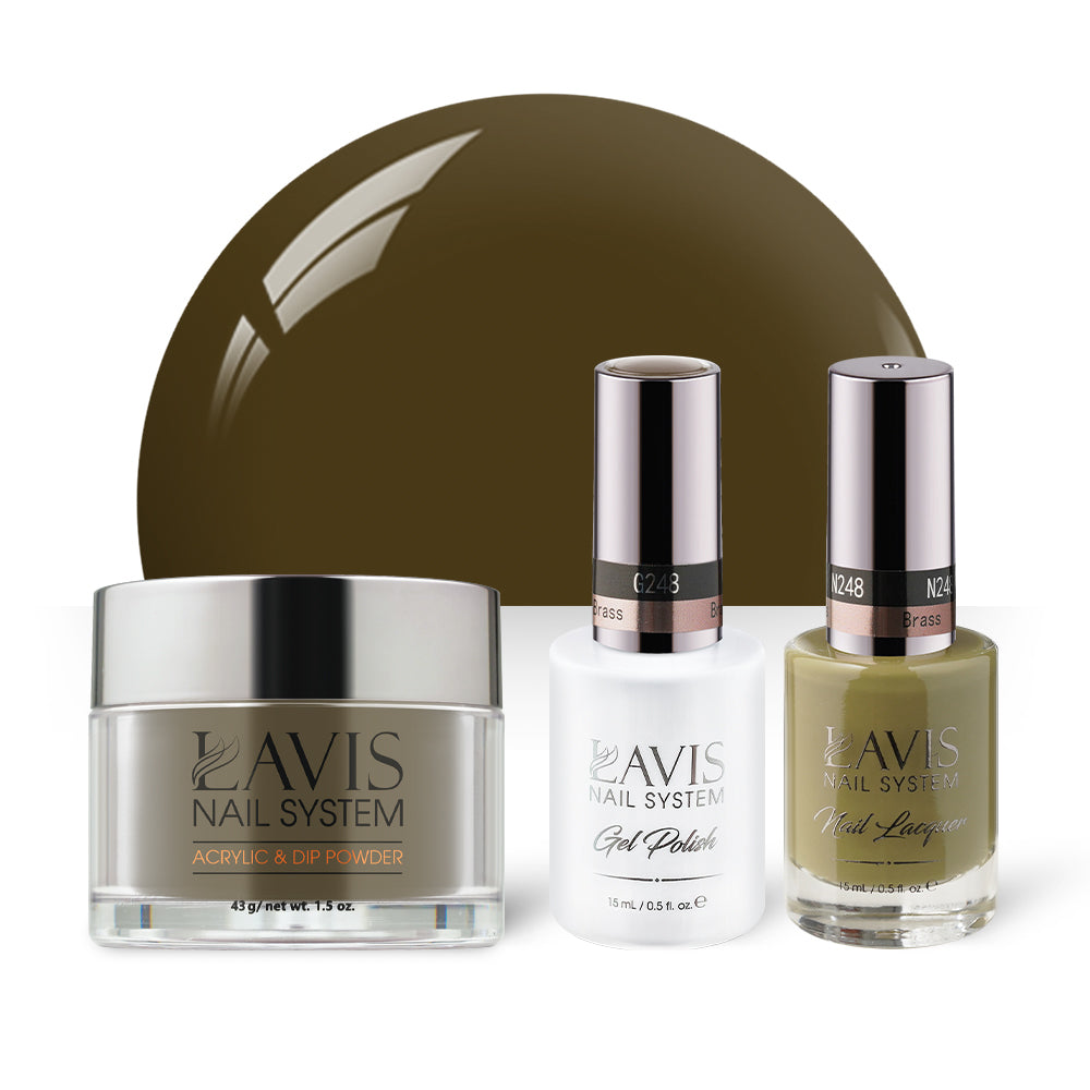 LAVIS 3 in 1 - 248 Brass - Acrylic & Dip Powder, Gel & Lacquer