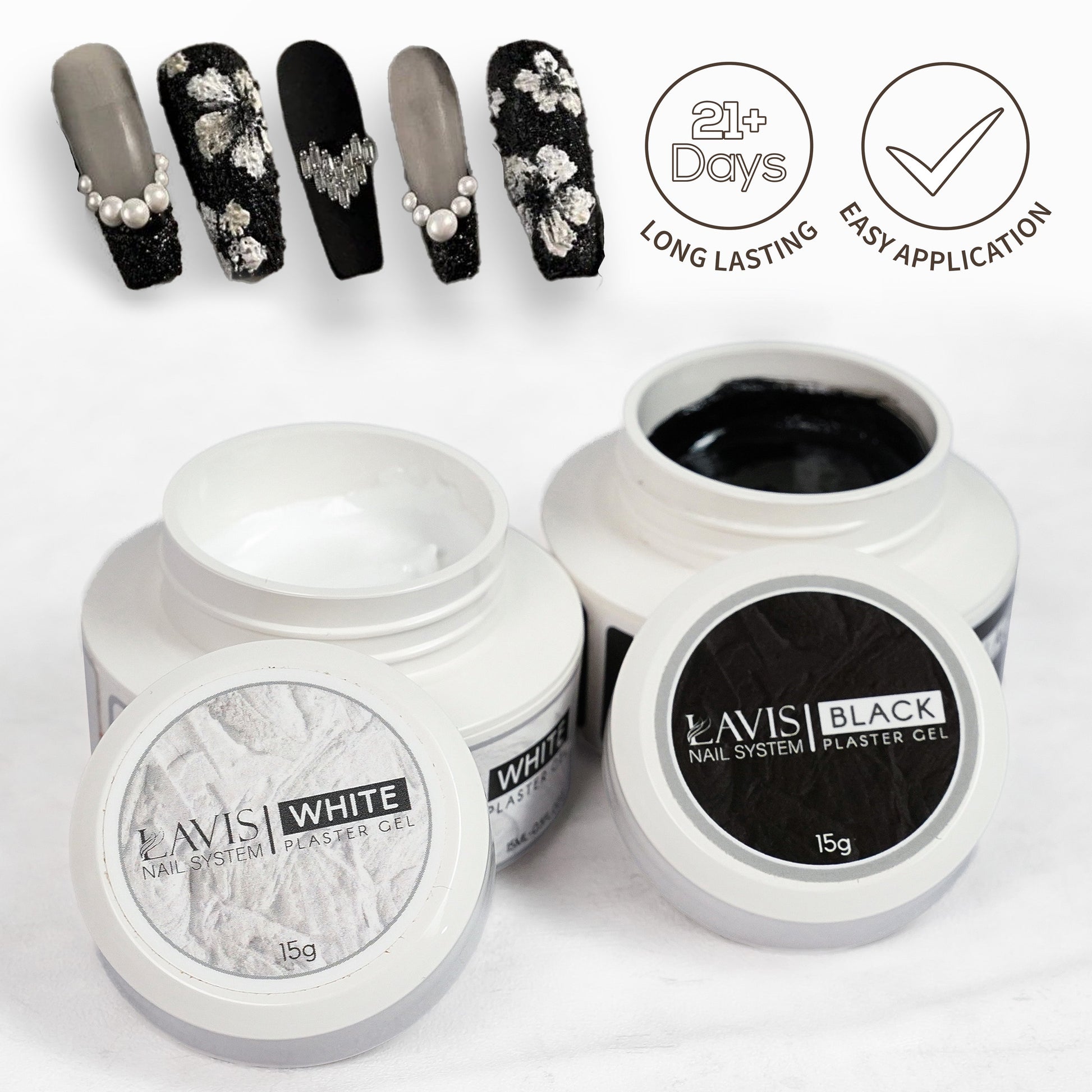 LAVIS 3D Plaster Gel - Black 15g