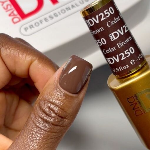 DND DIVA Gel Polish - 250 Cedar Brown