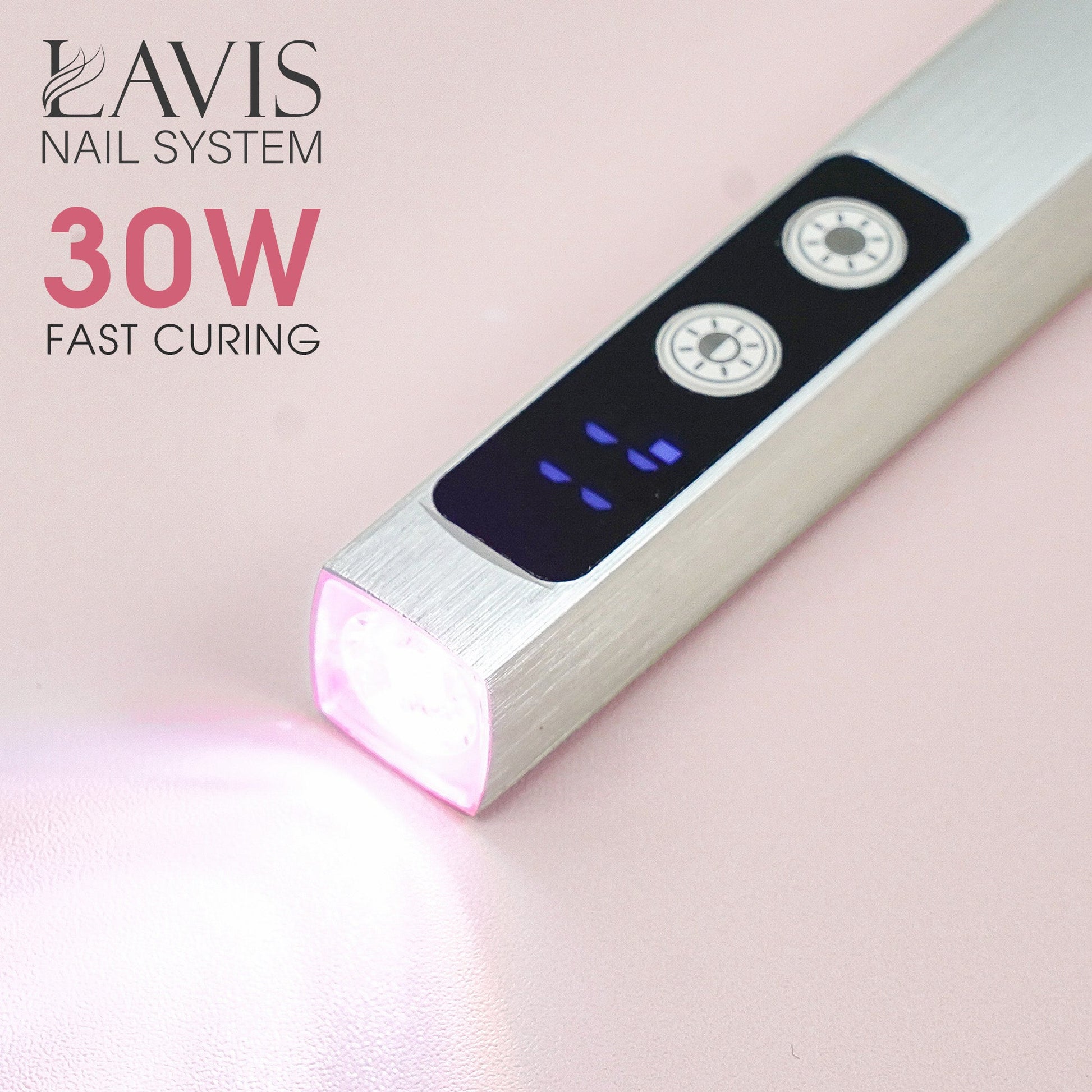LAVIS Steel Lamp LED Digital Display