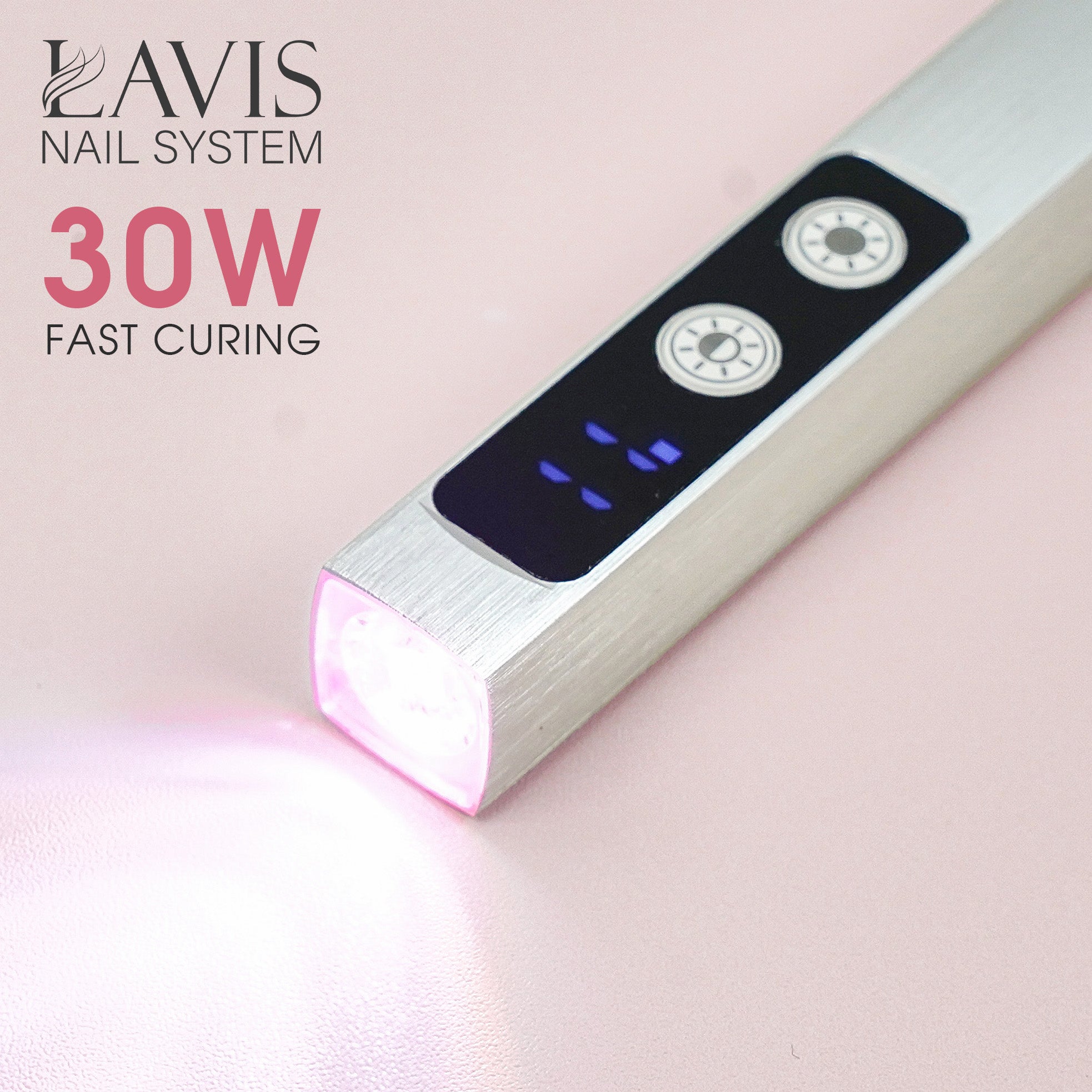LAVIS Steel Lamp LED Digital Display