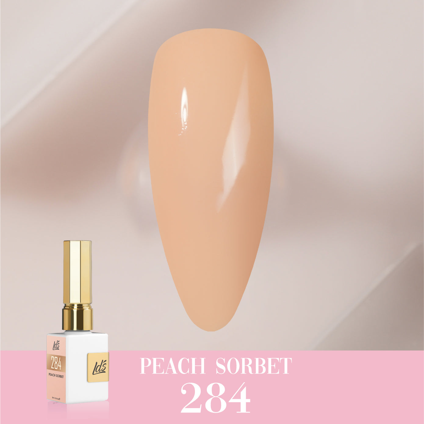 LDS Color Craze Collection - 284 Peach Sorbet - Gel Polish 0.5oz