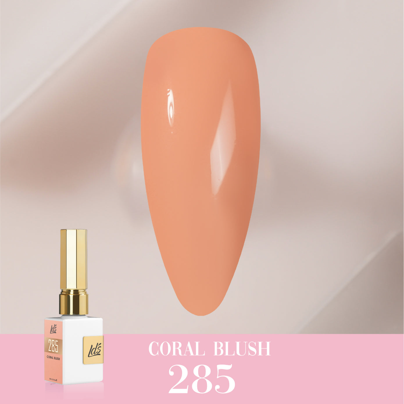 LDS Color Craze Collection - 285 Coral Blush - Gel Polish 0.5oz