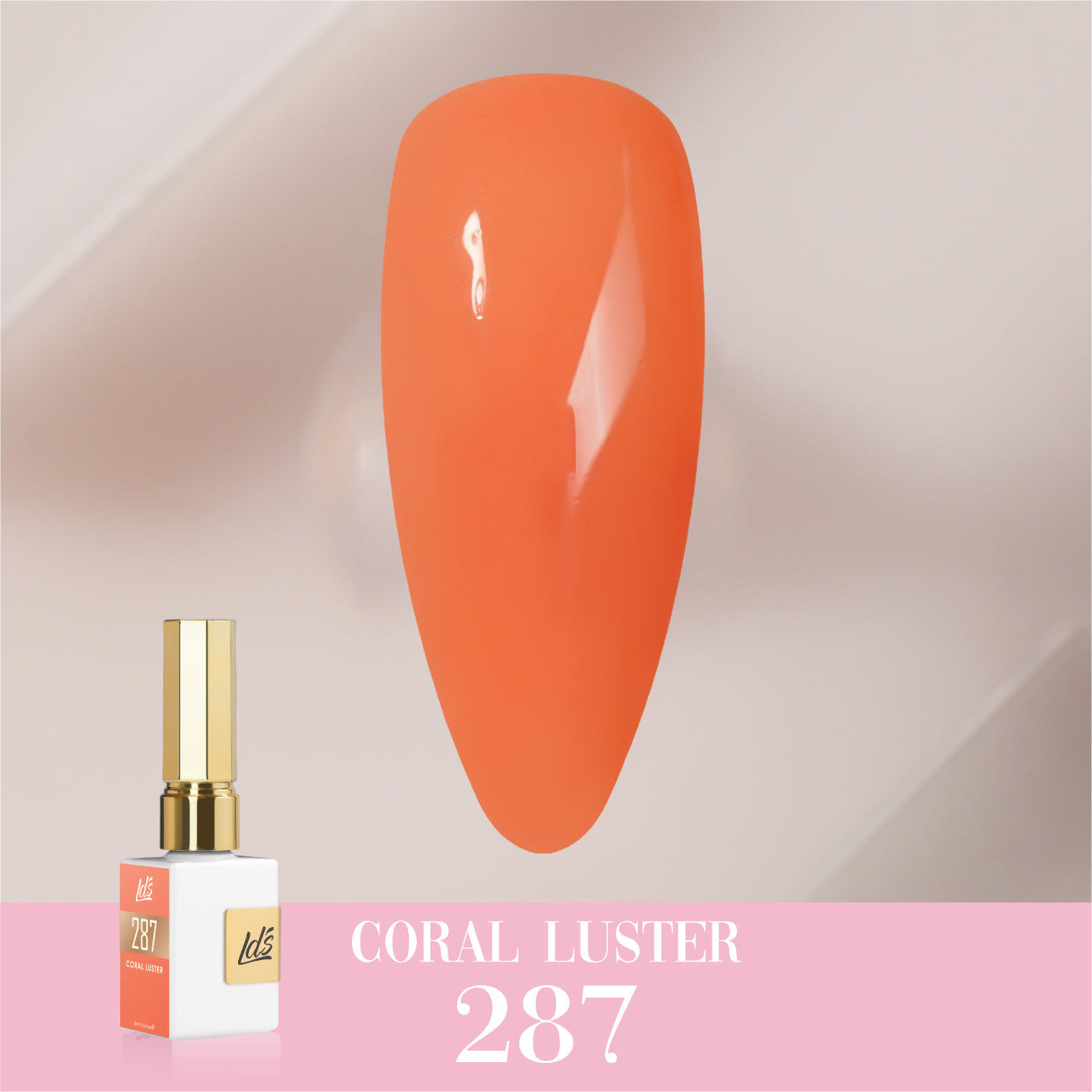 LDS Color Craze Collection - 287 Coral Luster - Gel Polish 0.5oz