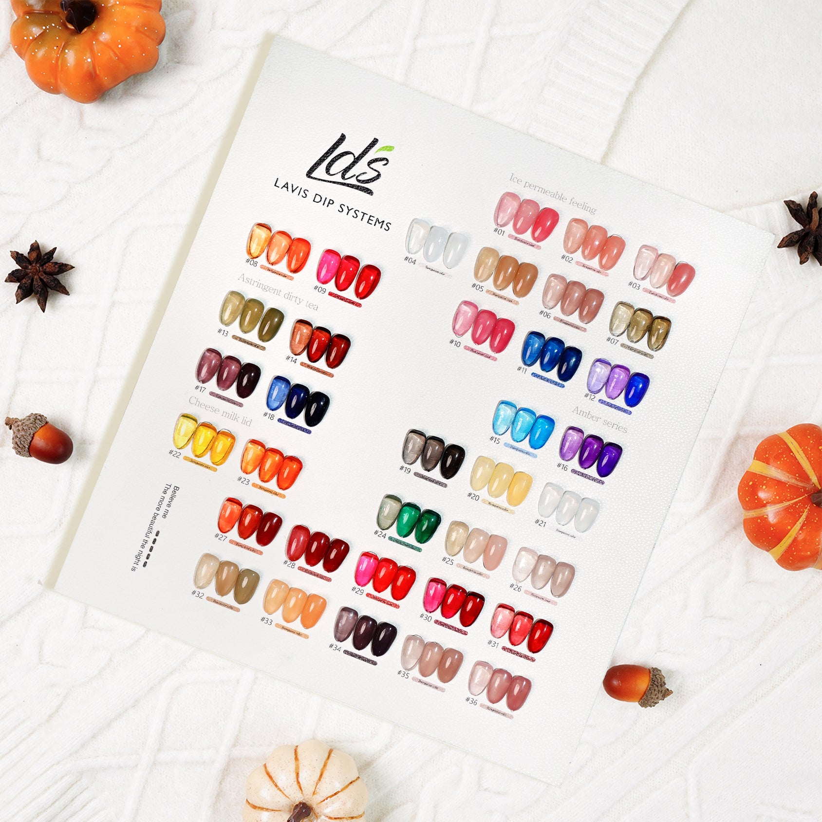 LDS Gel Polish JG Set 36 Colors - Jelly Gel Collection