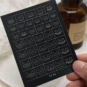 Spray Painted Nail Art Stickers YT 36