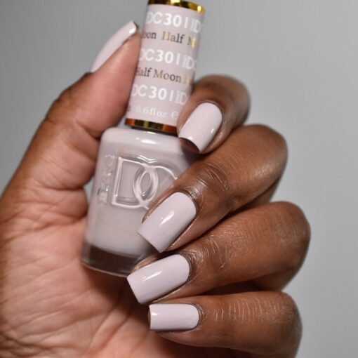 DND DC Nail Lacquer - 301 Gray Colors - Half Moon