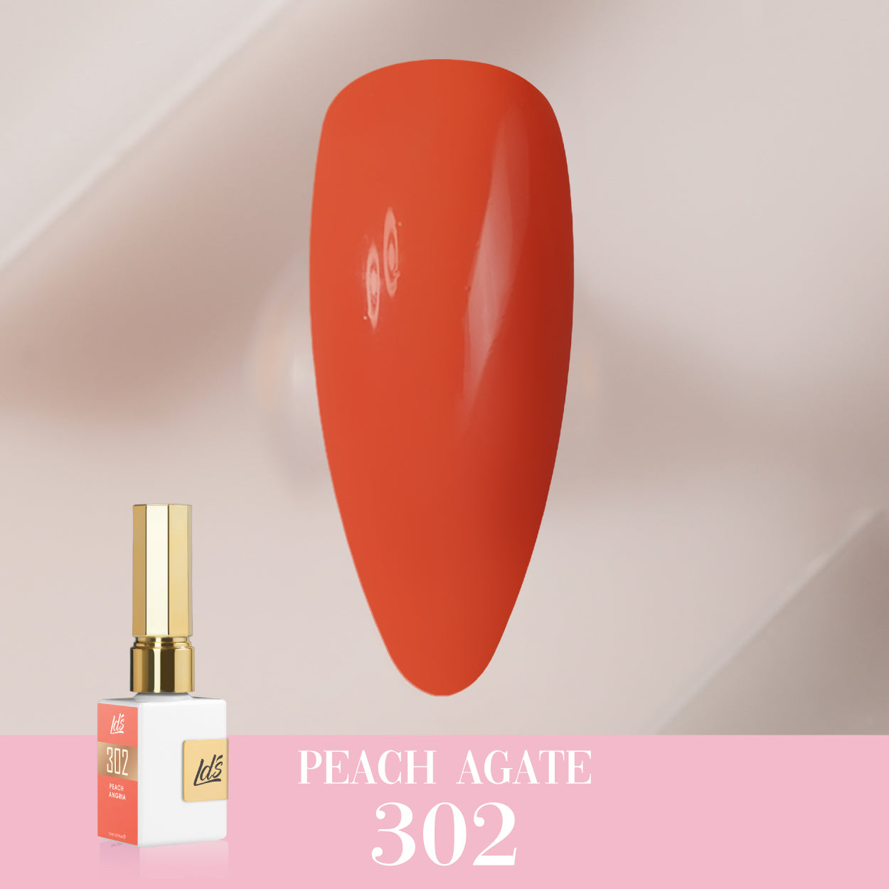 LDS Color Craze Collection - 302 Peach Sangria - Gel Polish 0.5oz