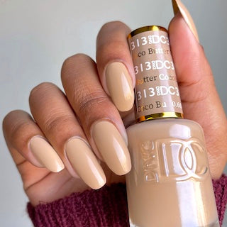 DND DC Gel Nail Polish Duo - 313 Beige Colors - Coco Butter