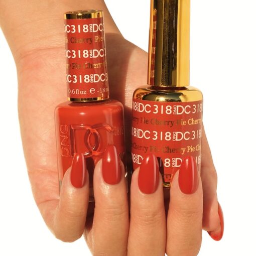 DND DC Nail Lacquer - 318 Cadmium Red Colors - Cherry Pie