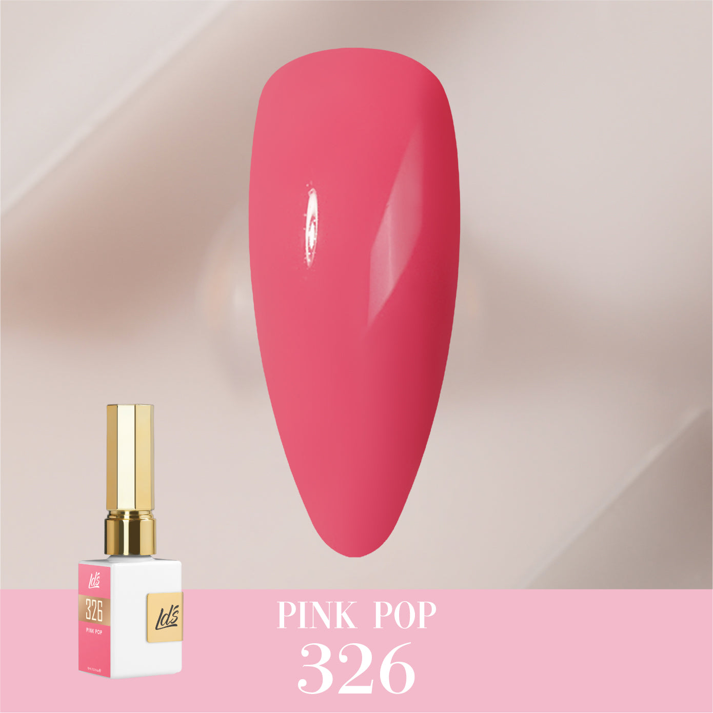 LDS Color Craze Collection - 326 Pink Pop - Gel Polish 0.5oz