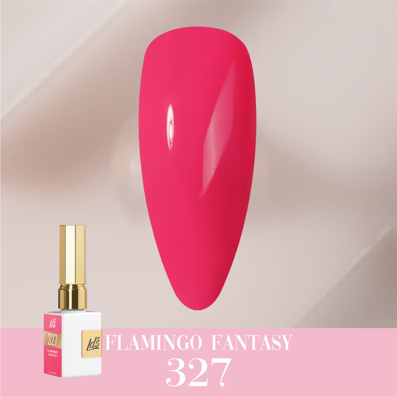 LDS Color Craze Collection - 327 Flamingo Fantasy - Gel Polish 0.5oz