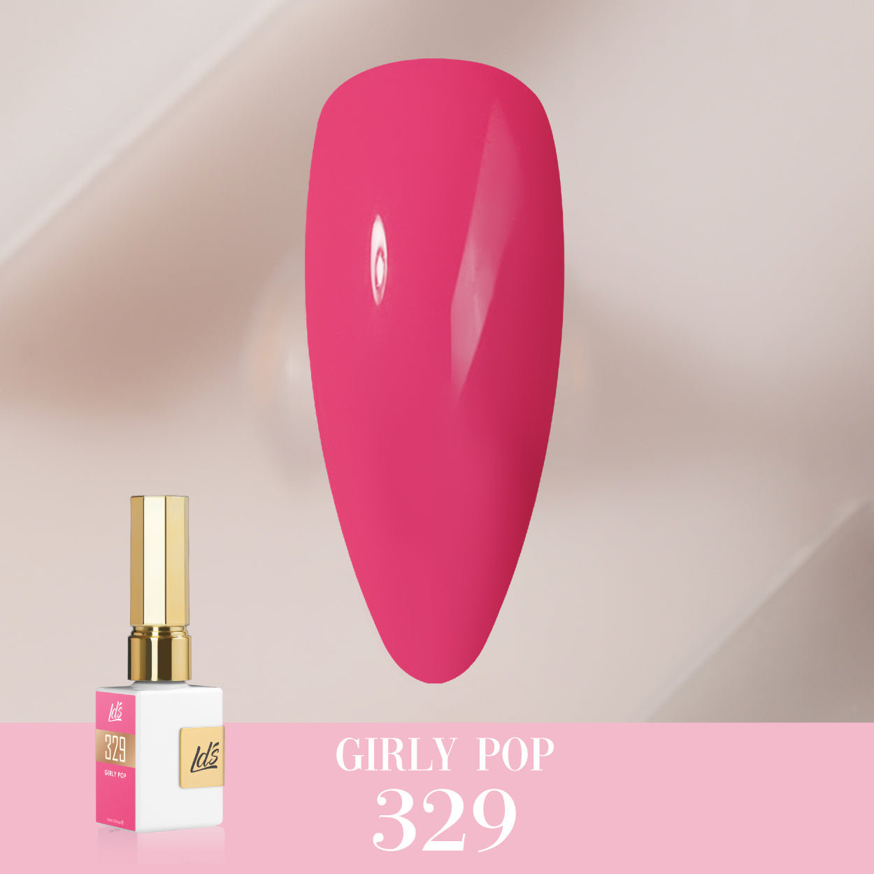 LDS Color Craze Collection - 329 Girly Pop - Gel Polish 0.5oz