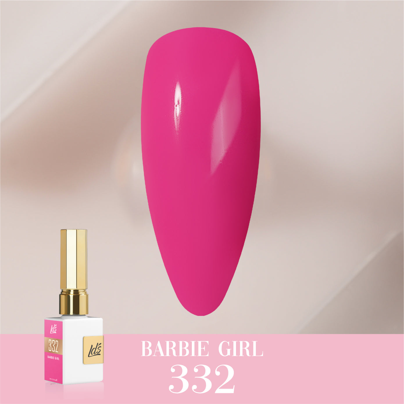 LDS Color Craze Collection - 332 Barbie Girl - Gel Polish 0.5oz